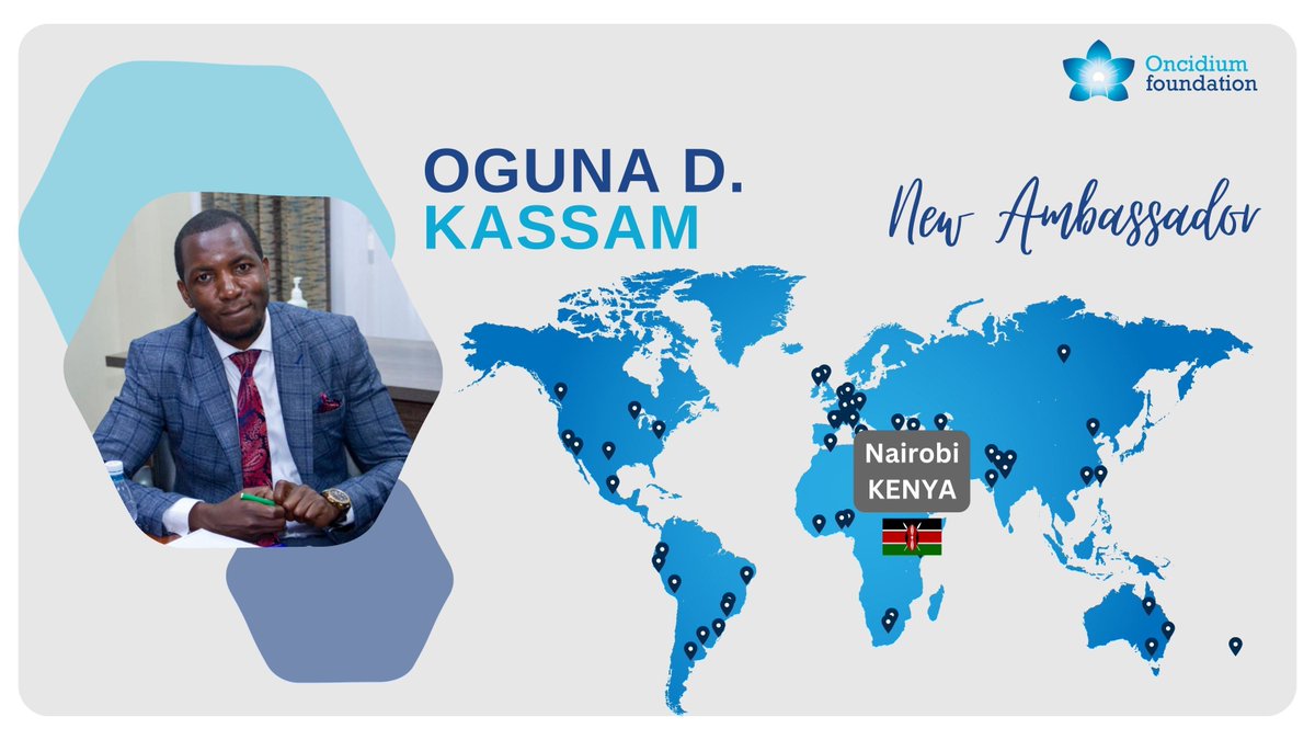 We are pleased to welcome Oguna D. Kassam as our new #oncidiumambassador in Nairobi, Kenya. Welcome on board Oguna 😊 For more information about Ambassadors 🌍👉 buff.ly/3SEACjL #nuclearmedicine #theranostics #radiotheranostics #workingbeyondborders
