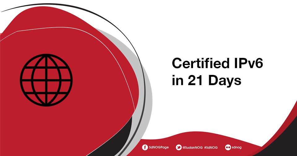 SdNOG (@sudannog) on Twitter photo Are you ready to improve your #IPv6 skills?
Thank you <a href="/AFRINIC/">AFRINIC-The Regional Internet Registry for Africa</a> and <a href="/AFRINICAcademy/">AFRINIC Academy</a> for offering 100% sponsorship for certification to sdNOGers!🤩 Join now and finish the course in 21days!
afrinic.academy/zv6-en/
#sdnog #sudannog #sdnog_workshop Are you ready to improve your #IPv6 skills?
Thank you <a href="/AFRINIC/">AFRINIC-The Regional Internet Registry for Africa</a> and <a href="/AFRINICAcademy/">AFRINIC Academy</a> for offering 100% sponsorship for certification to sdNOGers!🤩 Join now and finish the course in 21days!
afrinic.academy/zv6-en/
#sdnog #sudannog #sdnog_workshop
