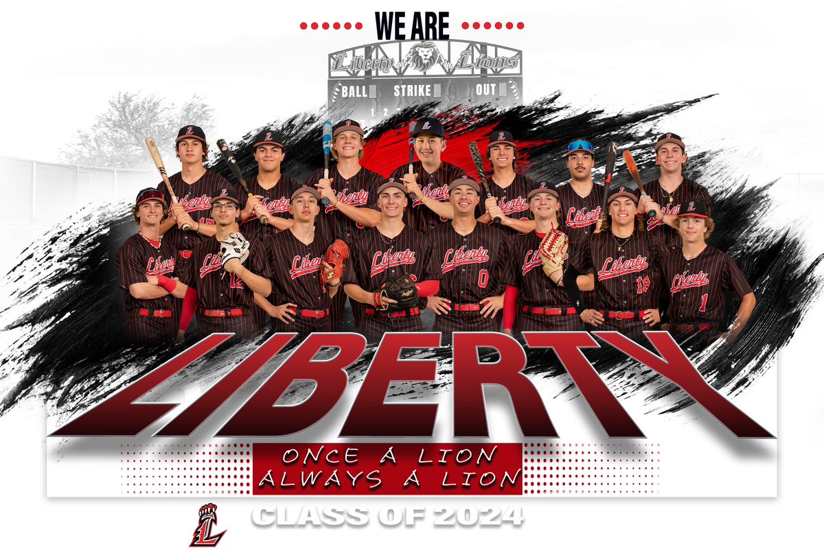 Best wishes to the @LibertyLionsBB Class of 2024 on Senior Night tonight! ' Every strike brings me closer to the next home run.' - Babe Ruth. Celebrate the achievements of our senior players as they hit the home field one last time this season.#WeAreLiberty #picturelady