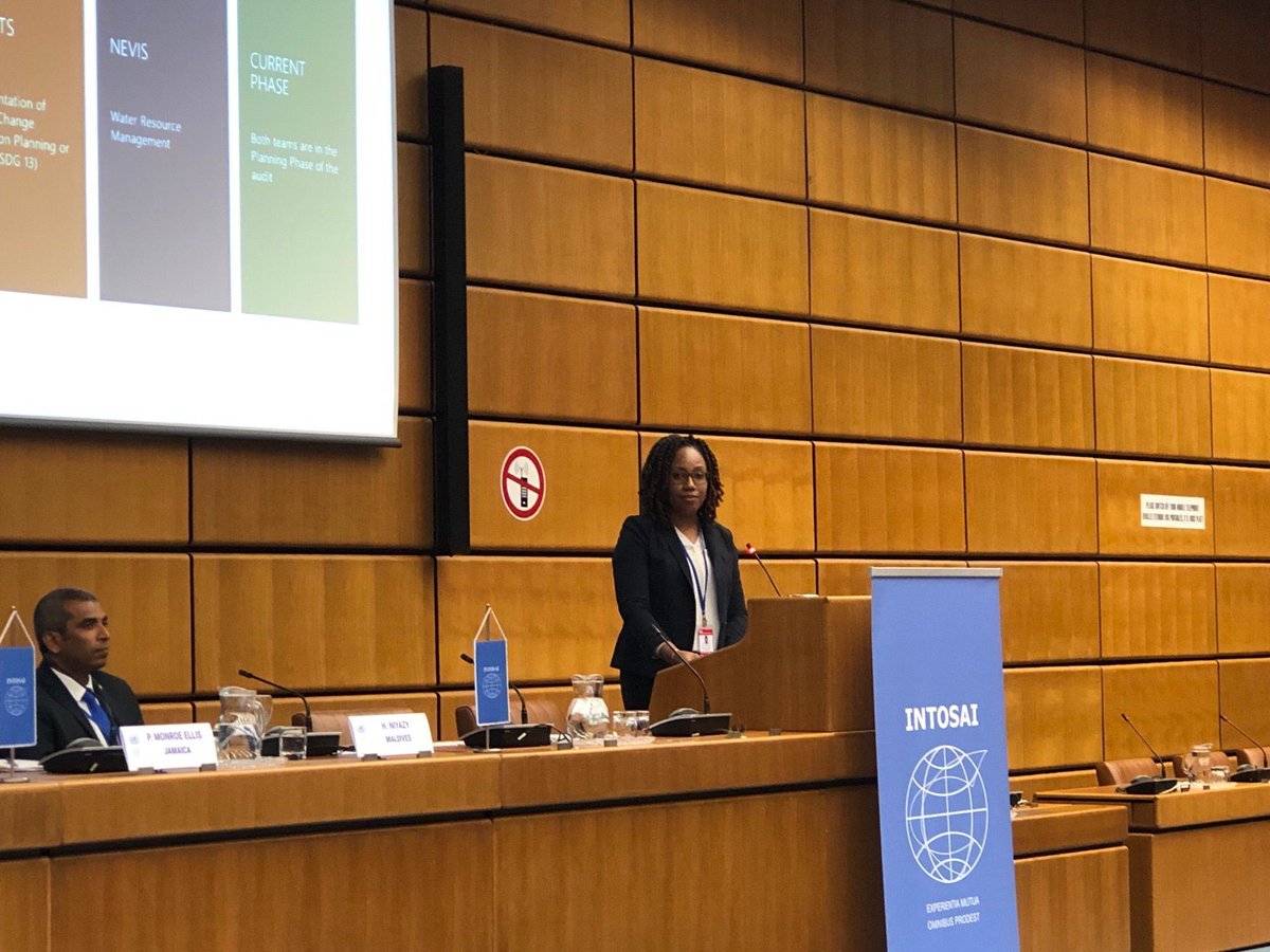 INTOSAIJournal's tweet image. Small but mighty #SAISaintKittsandNevis accepted the challenge to undertake a #climatechangeaudit, w/ support from @INTOSAI_IDI &amp;amp; the work nears completion. This is one of the SAI&apos;s 1st #performanceaudits , as they continue to build capacity. #SDG13 #UN #INTOSAISymposium #SIDS