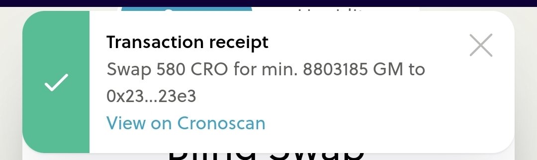 GM beautiful world and #crofam #cryptocom Just aped into #GM supporting cronos army 🪖 Probably nothing 🤔 Also, don't forget to take some advantage of 20% apr 1yr terms in the main app . Have a wonderful day family and friends 😍 #fftb #CronosChain