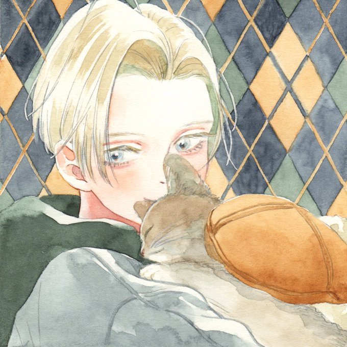 「hat holding animal」 illustration images(Latest)