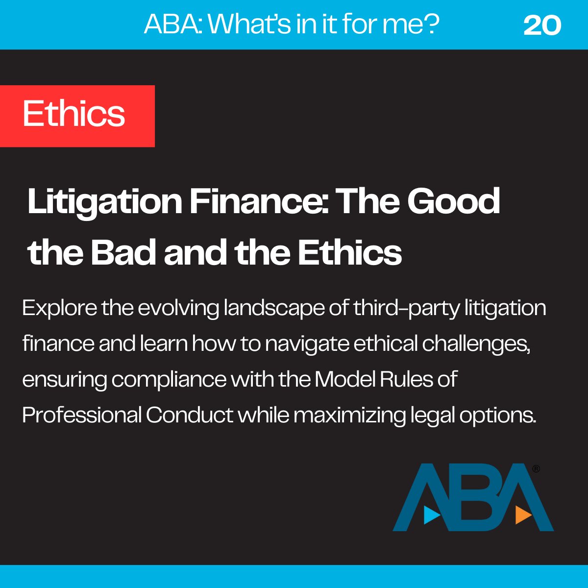 Michelle Behnke (@abapres_elect) on Twitter photo #Litigation lawyers! Learn about ethical litigation funding with our exclusive on-demand webinar, free for <a href="/ABAesq/">American Bar Association</a> members. Explore strategies for navigating third-party financing while staying compliant with the Model Rules of Professional Conduct: bit.ly/4aBf2US #Litigation lawyers! Learn about ethical litigation funding with our exclusive on-demand webinar, free for <a href="/ABAesq/">American Bar Association</a> members. Explore strategies for navigating third-party financing while staying compliant with the Model Rules of Professional Conduct: bit.ly/4aBf2US