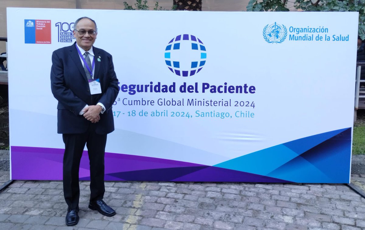 6th Ministerial Global Patient Safety summit about to start in Santiago, Chile! Pictured @PIbarraAnest, #WFSA Director of Partnerships Pedro Ibarra Learn more psschile.minsal.cl @who #SeguridaddelPaciente