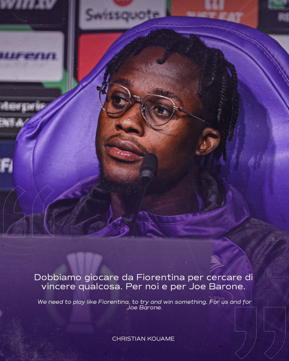 🎙️Vincenzo Italiano & Christian Kouame 🗣️💜⚜️ #ForzaViola💜 #ForzaViola #FiorentinaViktoriaPlzen #ACFFiorentina #UECL