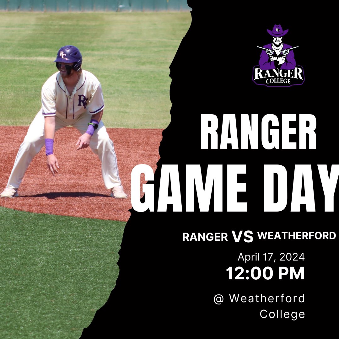 It’s Game Day! Ranger College will play Weatherford College at Weatherford starting today at 12! #PistolsUp #rangercollege #pressuremakesdiamonds #WJR TSBN Game 1: tsbnsports.com/ranger-vs-weat… TSBN Game 2: tsbnsports.com/ranger-vs-weat…