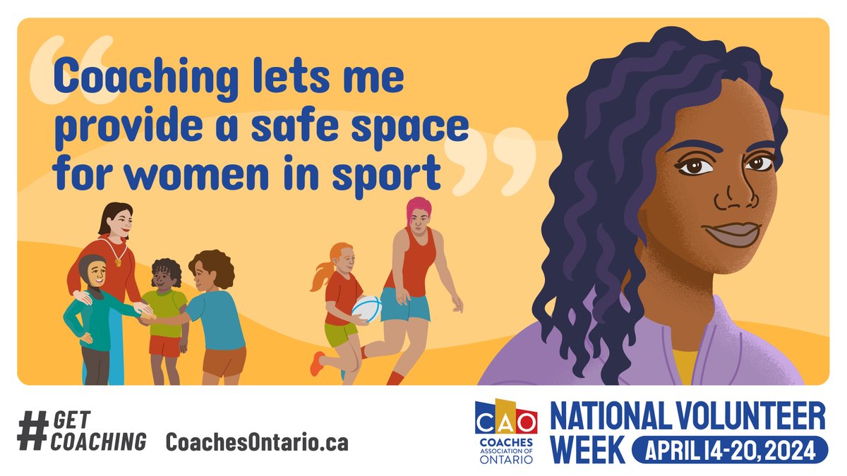 coaches_ont's tweet photo. "Coaching lets me provide a safe space for women in sport”
Passionate about creating meaningful opportunities for women? Then you already have what it takes to #GetCoaching!
Join us #NVW2024 for answers to all your coaching questions: https://t.co/CMDKHEcYtG #SheCanCoach https://t.co/ByWLhZLiV2
