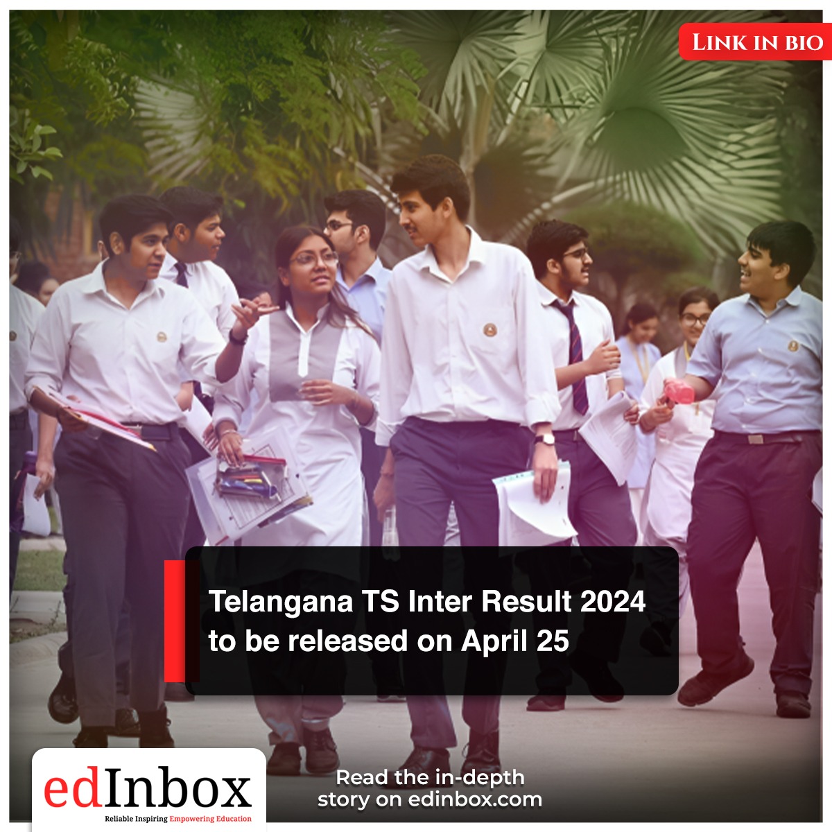 Anticipation is high as the #Telangana #State #board  of Intermediate #Education (TSBIE) is gearing up to unveil the TS #Inter #results  2024 by #April  25, 2024.
Read full new here tinyurl.com/2x3updtt