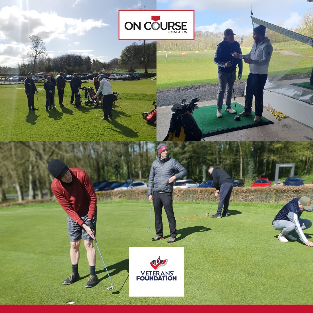 We made the short trip across the water to meet-up with our beneficiaries in Northern Ireland @GalgormGolf. Having had to postpone our Golf Skills Day the previous week, we were delighted to see the blue skies and sunshine. Thanks to @VeteransFdn for supporting the event.