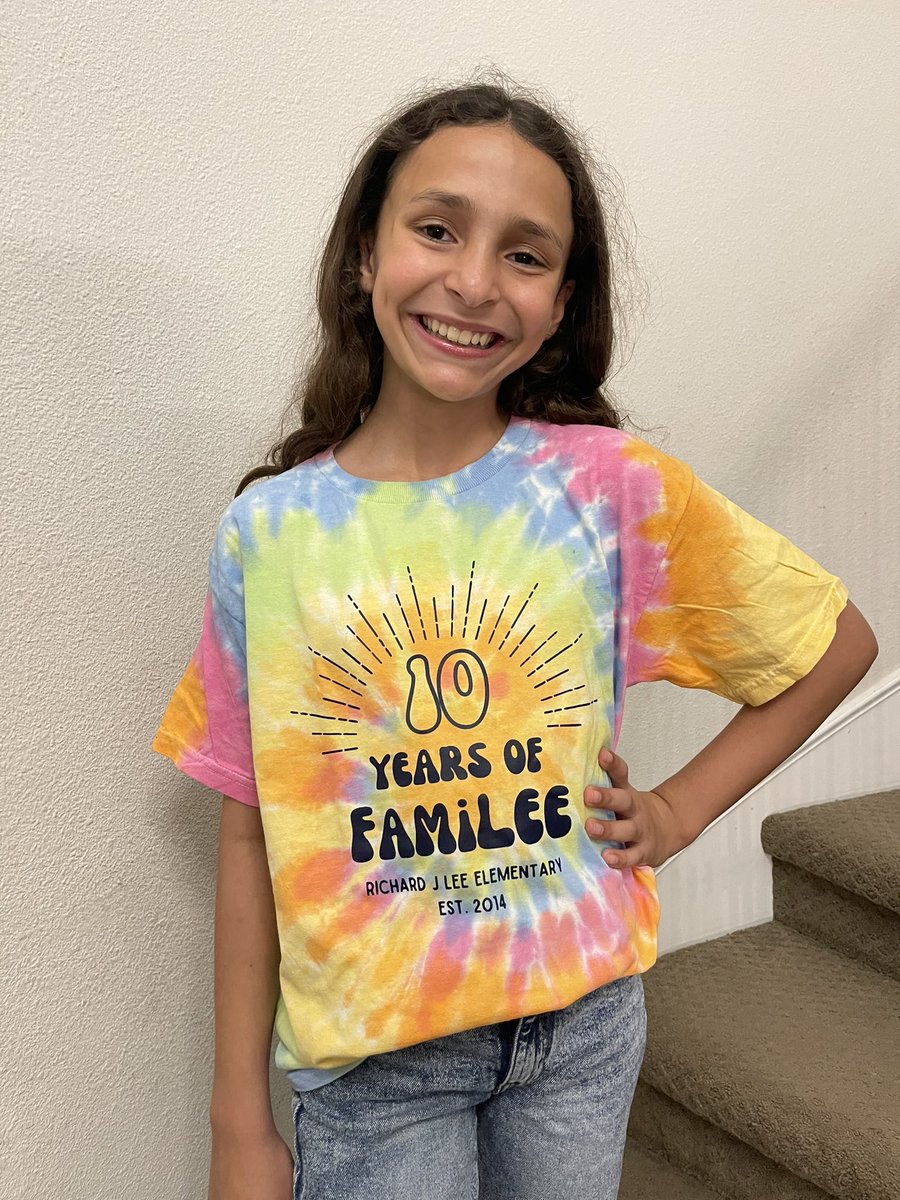 Our Birthday Bash t-shirts are here! If you didn’t get a chance to order ahead of time, no worries!! We will be selling them in person at the front of the school between 3-4pm TODAY! $20 cash. Grab yours and be dressed to impress at the party! #rjlyear10 #rjl10ve #FamiLEE