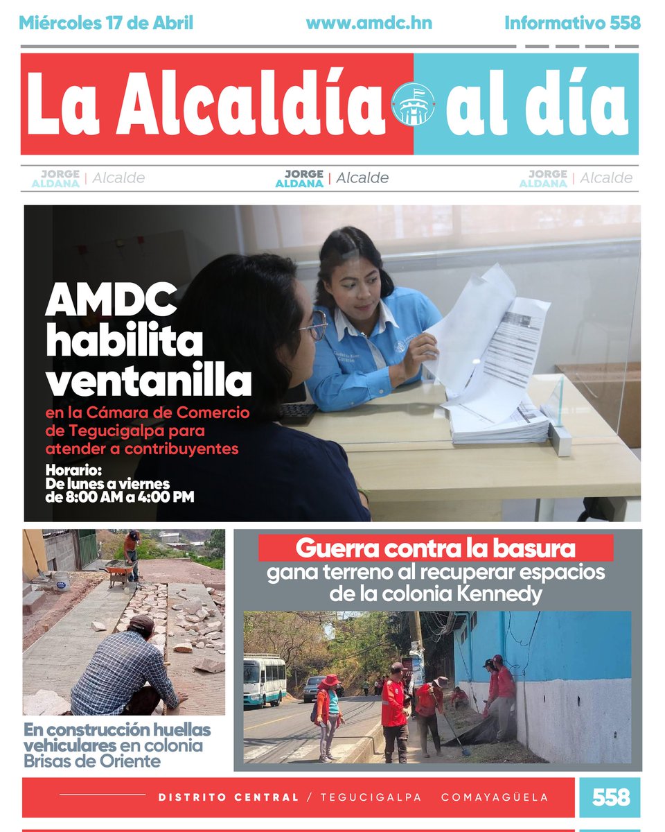 La Alcaldía te informa: Habilitamos ventanilla en la Cámara de Comercio de Tegucigalpa para atender a contribuyentes