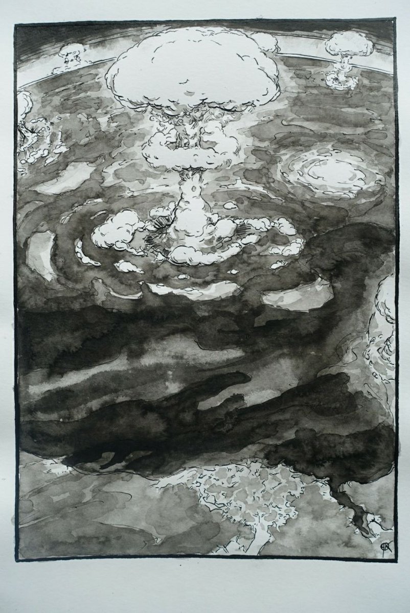 deerbard's tweet photo. Finished page. My comic-book project is slowly but inevitably going on.

 #theFisher #theFisherProject #traditionalArt https://t.co/98jK64KlzT