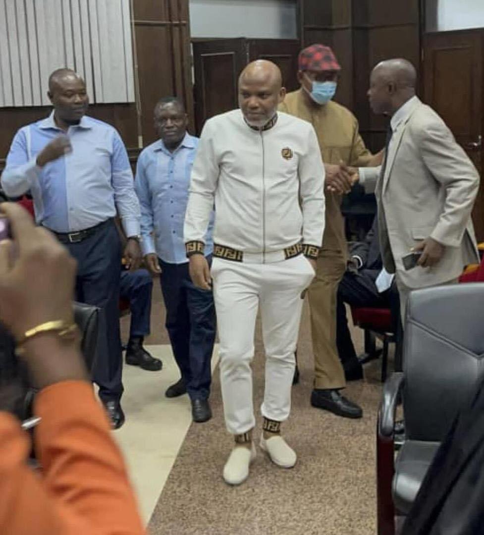 Live Update From The Federal High Court Abuja: The Lead Counsel Aloy Ejimakor To Mazi Nnamdi Kanu Have Told The Judge: “We Still Insist On Either Bail, House Arrest Or Complete Discharge Of All Charges Against My Client. MNK Will Never Be Tried While In DSS Custody”. But Justice