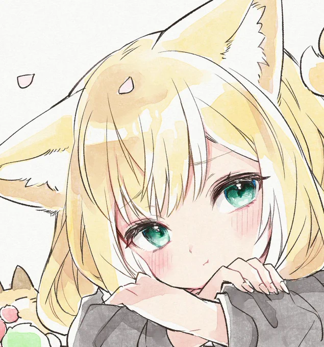 表情こっちのほうがふわみがあるかも 