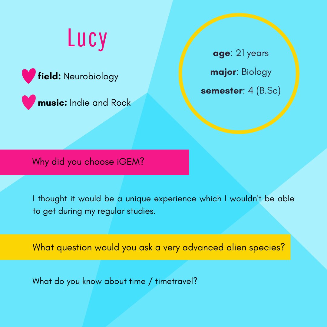 Behold, our protocol wizard - Lucy! 🧙‍♀️
#igem #synbio #teamintroduction #igem2024