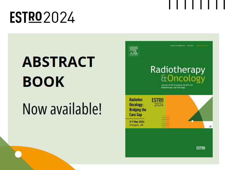 📗 The abstract book for #ESTRO24 is now online! Access the latest #research in #RadiationOncology to be presented at the congress: 👉bit.ly/49y1iJm #radonc #radiotherapy #innovations