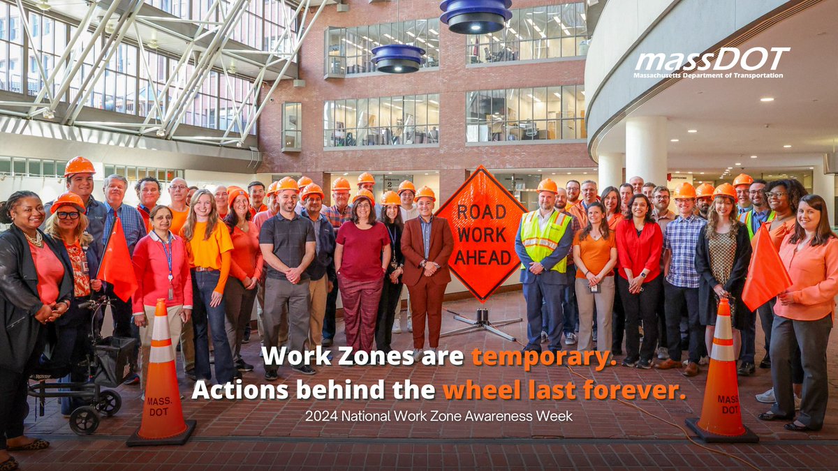 MassDOTSafety's tweet image. It&apos;s #GoOrangeDay!🦺👷   

Today, we&apos;re joining the nation in wearing orange to shows support for #workzone safety.

Our @MassDOT HQ colleagues are proudly wearing orange to support safe work zones. #SafeWorkZonesForAll #Orange4Safety #NWZAW2024