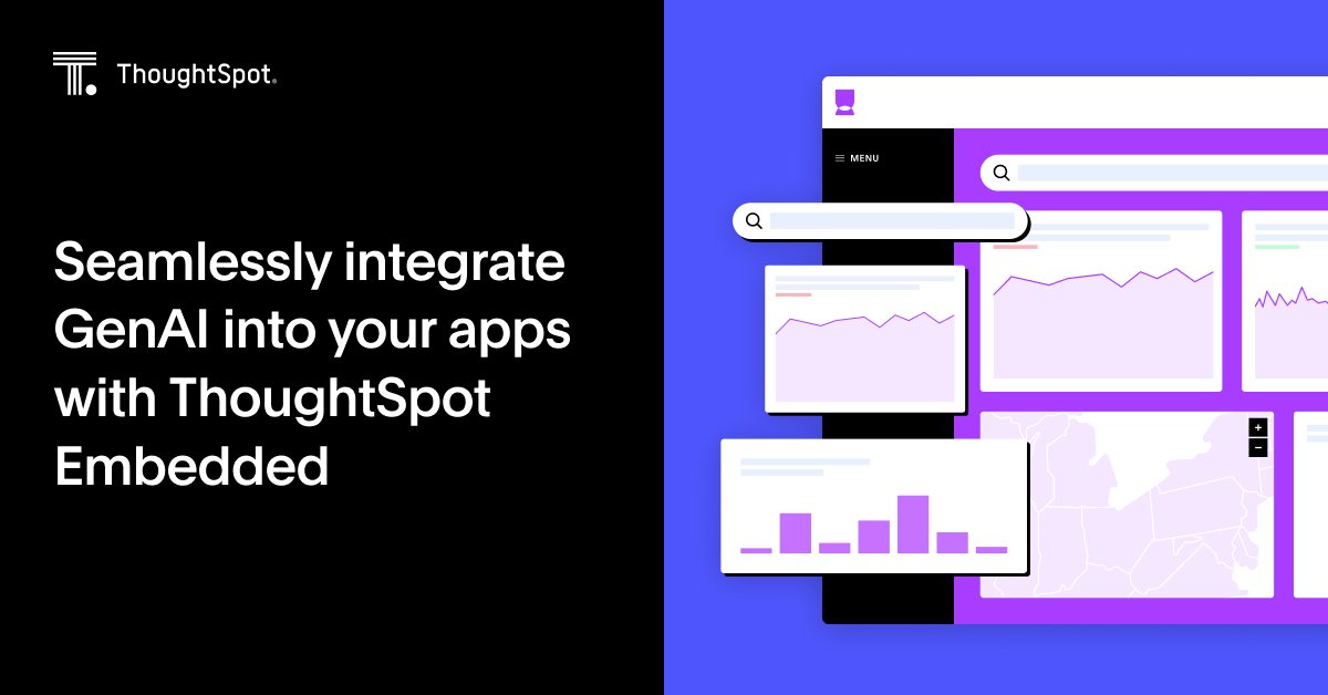 thoughtspot's tweet photo. We're delivering on our promise to deliver invisible analytics and powerful business outcomes with new developer productivity investments, pricing editions, courses, and certifications launched today.

Learn more about ThoughtSpot Embedded: https://t.co/Fq11L5z4VF https://t.co/nAZS5BZRn9