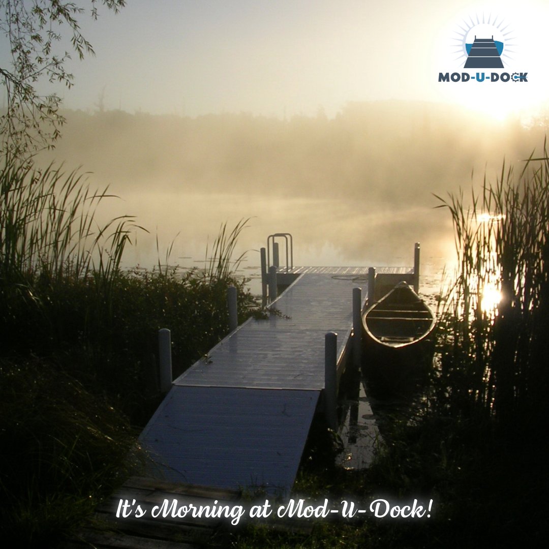 New logo, new world.  Wake up with Mod-U-Dock!🌞
#modudock #waterfront #lakeshore #docks #piers