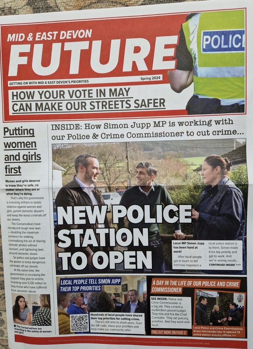 ‘Local lad’ ⁦@simonjamesjupp⁩ in his very own ’faux’ newspaper, from the Conservatives. None of the lies they call facts are true and there’s no indication that this is a Tory leaflet. Plus he’s sending postal vote forms out to be returned to himself.Legal?