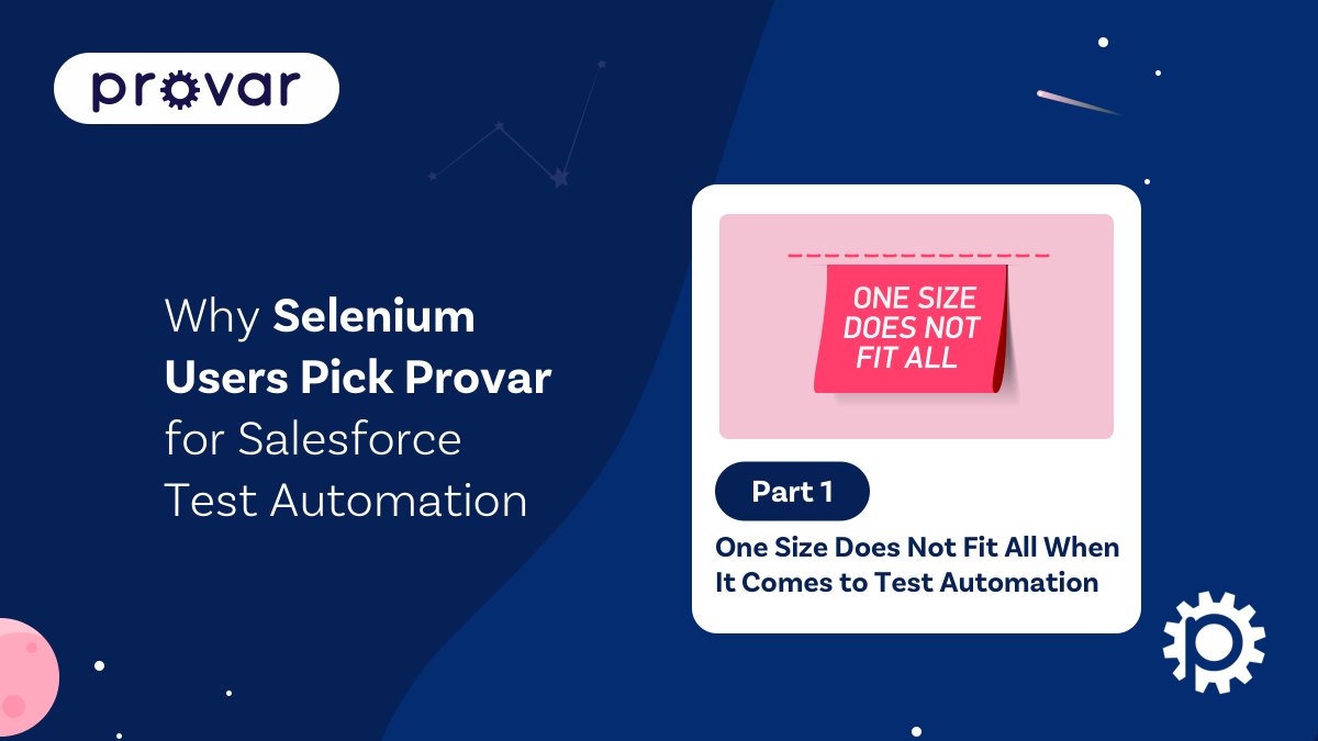 ProvarTesting's tweet photo. Discover why #Provar is the preferred choice for #Salesforce test automation among Selenium users. In Part 1 of this 4-part series, we delve into the behind-the-scenes reality of using Salesforce and explain why testing is necessary in the first place.
https://t.co/3QDaufhDYE https://t.co/GqEpwJaZgO