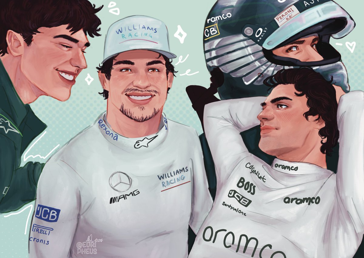 Formula_Euri's tweet image. Lancey Strolley gonna be right on 🔝💚🔥
Its finally finished 😍 
#ls18 #lancestroll #f1fanart