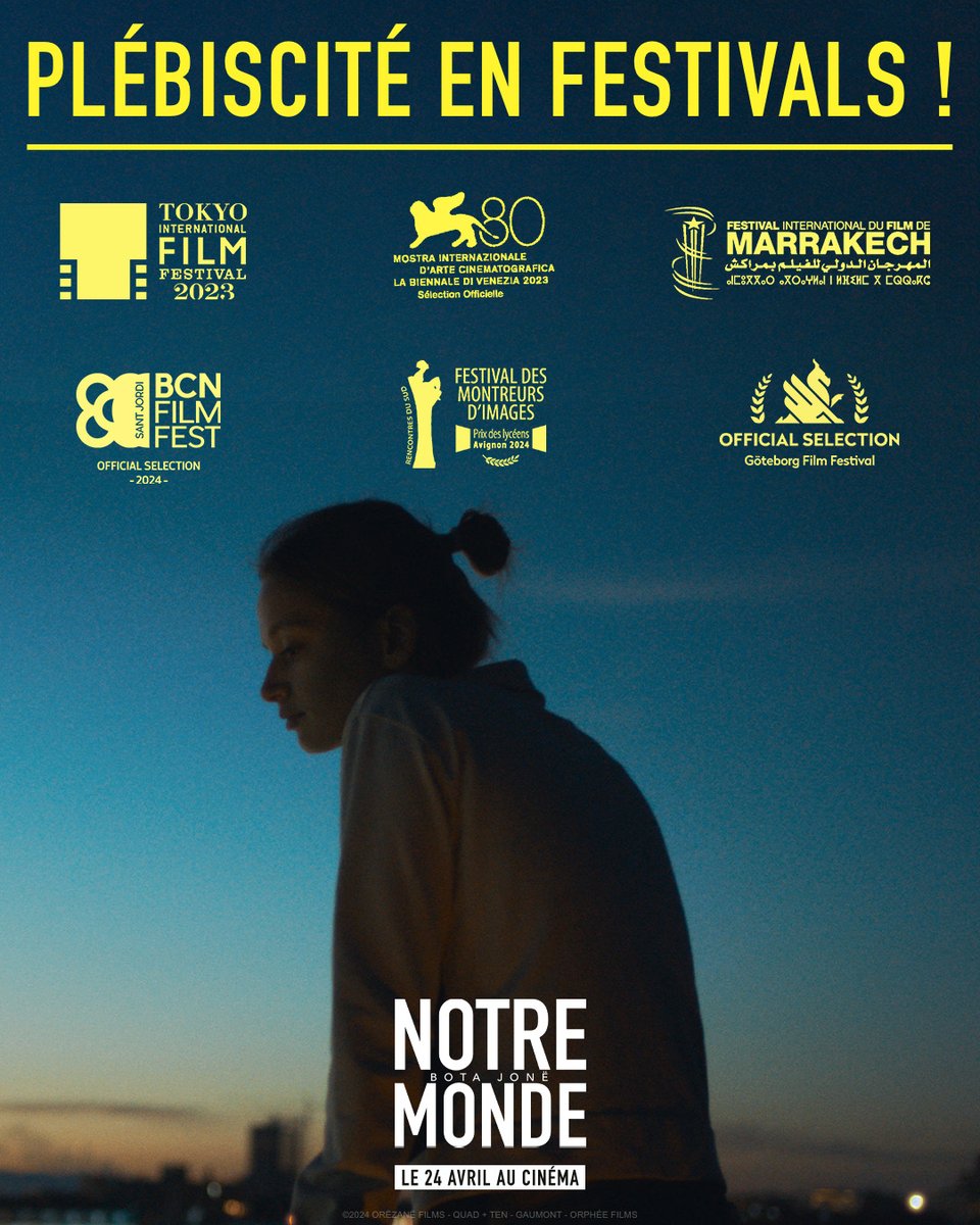 Avant de remporter le Prix des Lycéens aux Rencontres du Sud 2024 (@RencontresduSud) , retour sur le parcours de #NotreMonde en festivals. Le nouveau film de #LuànaBajrami, avec #AlbinaKrasniqi et #ElsaMala, le 24 avril au cinéma.