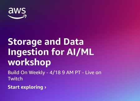 🚀 Join us on Build on Weekly for a live, hands-on workshop on using AWS Storage for AI/ML training & optimizing training performance by maximizing storage performance. Don’t miss out! 📺 go.aws/3JfZN7N ⏰ 18th April Thursday 9am PST