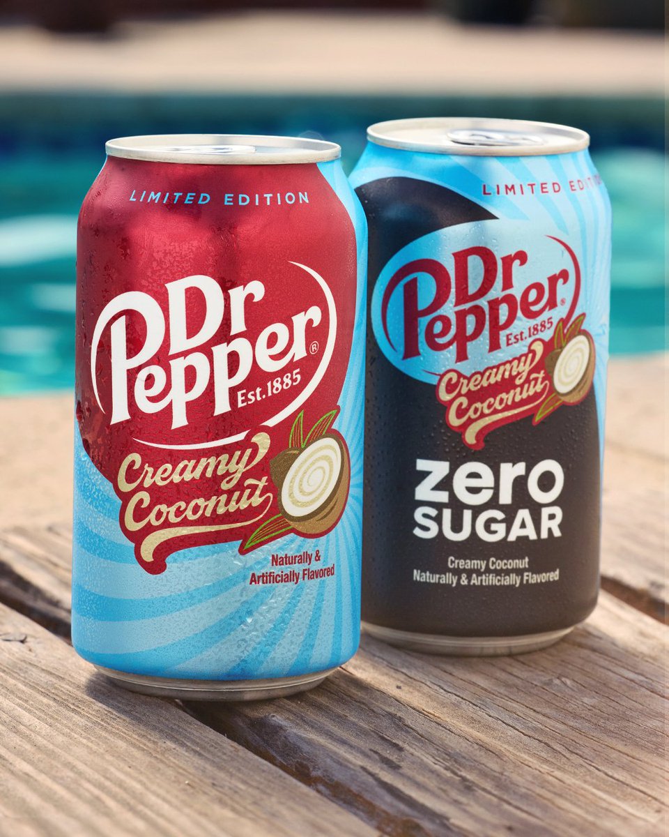 she's smooth, she's delicious, and she tastes like summer 🥥 Dr Pepper Creamy Coconut is coming soon to stores near you for a limited-time 😎