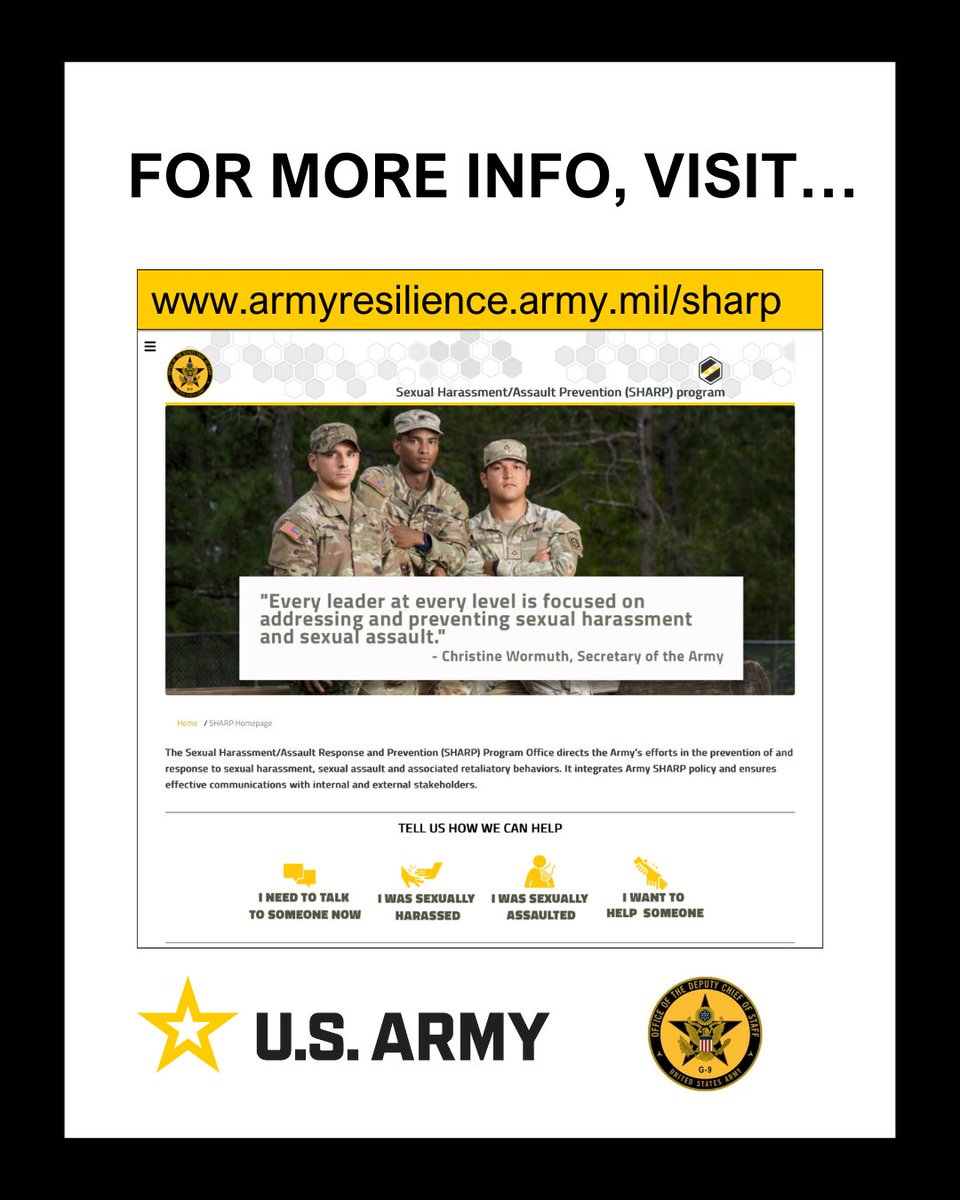 Do you know what a SARC is, how to become one, and where to find one for support? Read all about it here! 👇 Find your local SARC office at safehelpline.org/responders-sea… For more info on the @USArmy #SHARP program, visit armyresilience.army.mil/sharp #SAAPM @TradocCG @ArmyResilience