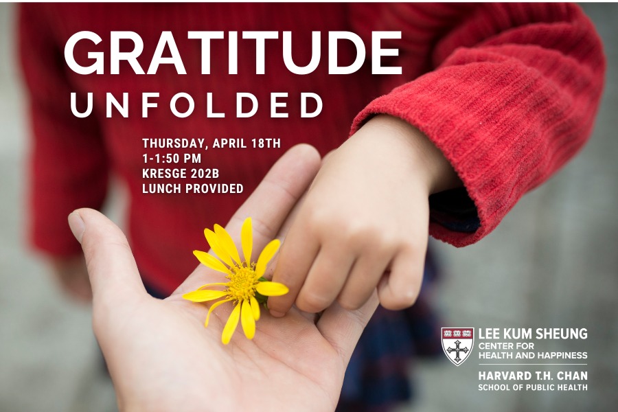 We invite all Harvard student to join us TOMORROW from 1-1:50 PM in Kresge 202B for '“Gratitude Unfolded”, a workshop on integrating the art of noticing and appreciation into the student journey. RSVP here: harvard.az1.qualtrics.com/jfe/form/SV_7U…