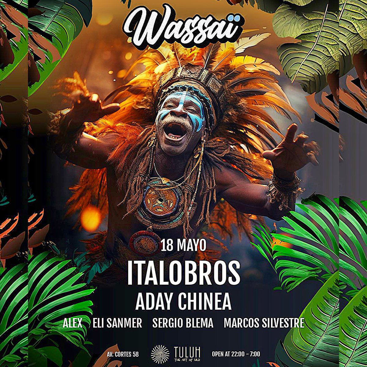 Sábado 18 de Mayo!
#WassaiClub (Valencia)