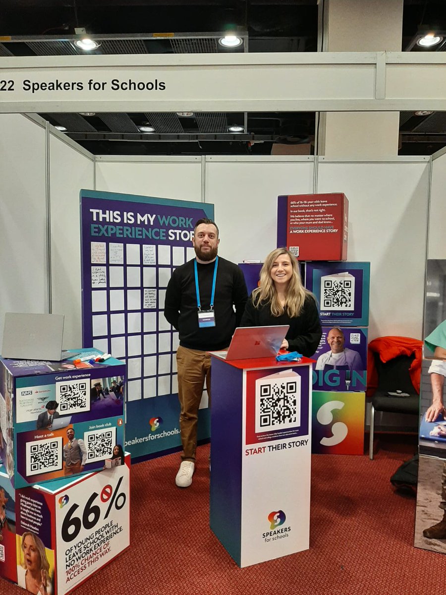What's your #workexperience story? 💡 Come and share it with Katy and Luke at our interactive stand at the National Career Guidance Show today in London! 🚀 @ncgshow #CareerGuidance #NCGS2024 #edutwitter
