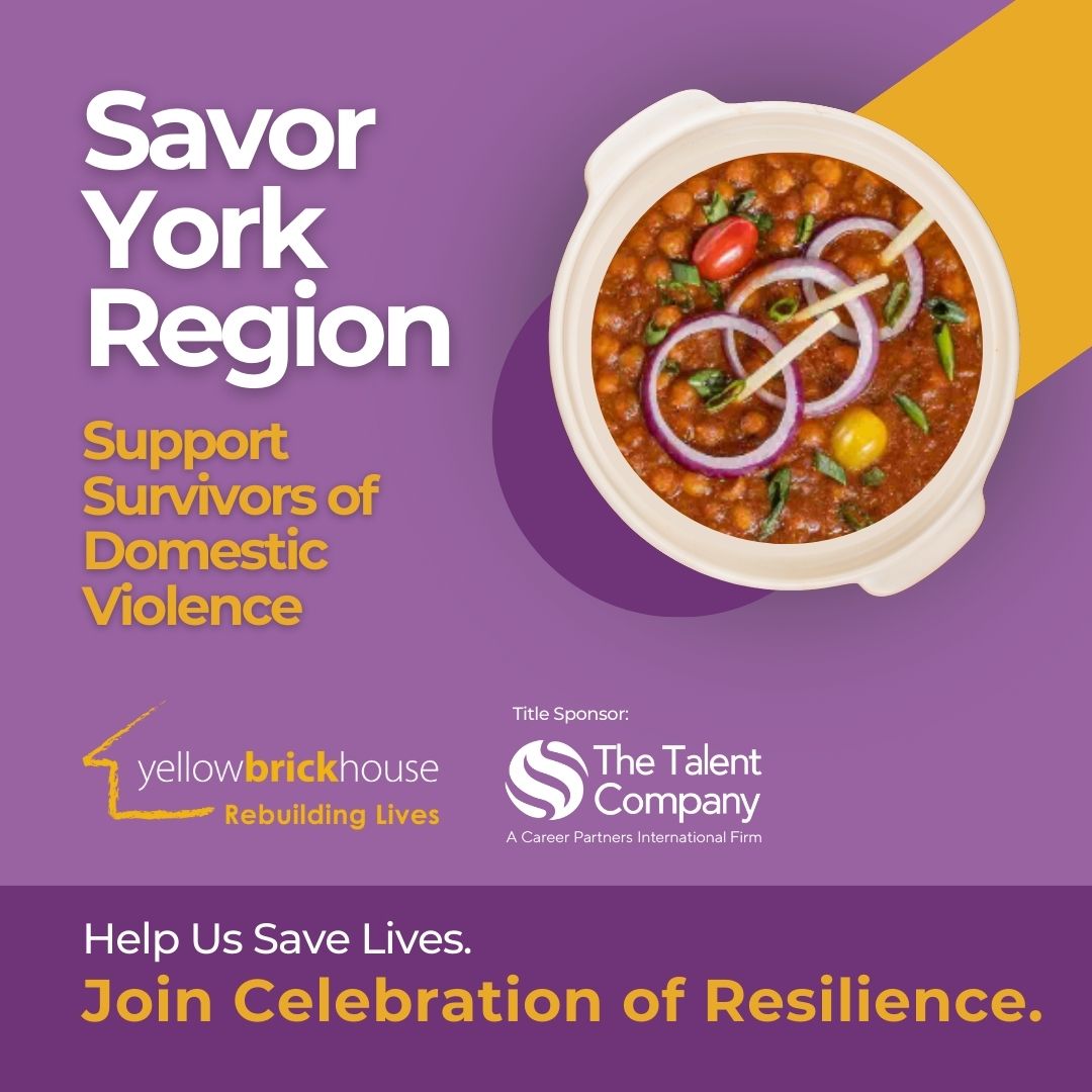 Come and savor the taste of York Region with our amazing restaurant partners. Join us for an evening of food, community, and celebrating resilience at the Celebration of Resilience on Wednesday, May 1st. Get your tickets online at yellowbrickhouse2024.ca. #EndDV #FundraisingEvent