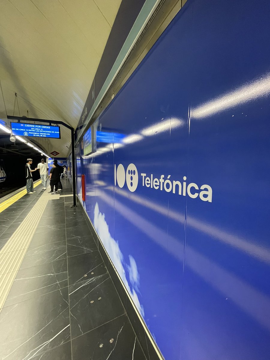 Metro Gran Vía 💙
Centenario Telefónica 
#Telefonica #CentenarioTelefonica