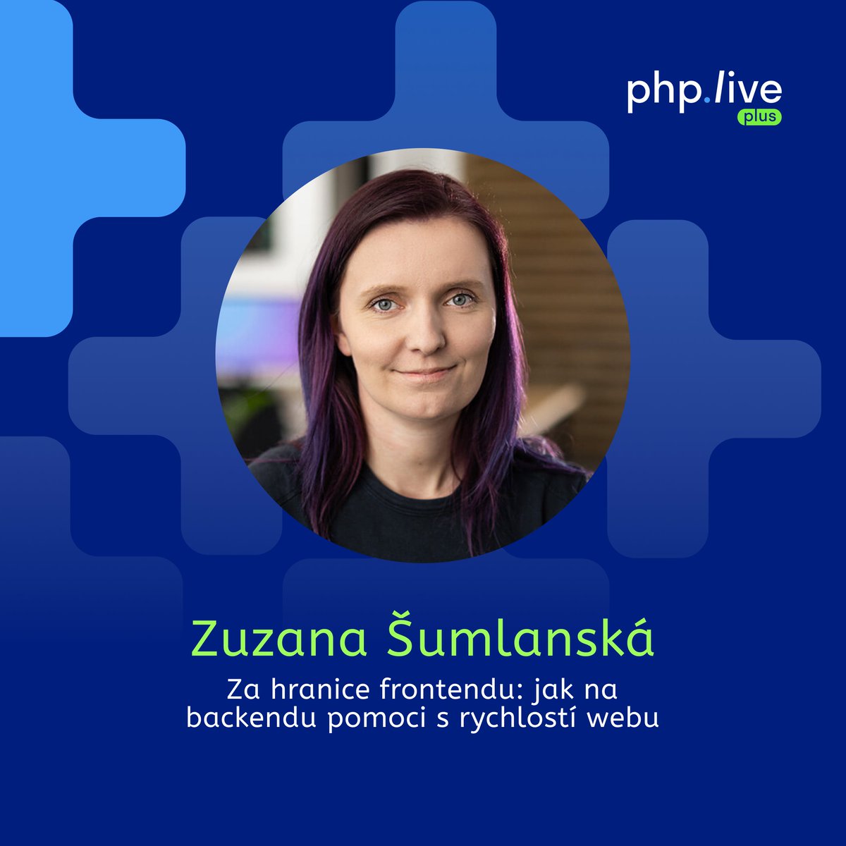 #medailonek Jak na backendu pomoci s rychlostí webu?   
💬 V přednášce Zuzany Šumlanské se dozvíte, jak přispět k celkovému zlepšení rychlosti, jaké metriky sledovat a proč a o jakých konkrétních tématech a nástrojích by backenďáci měli vědět. 
👉 phplive.cz/vstupenky