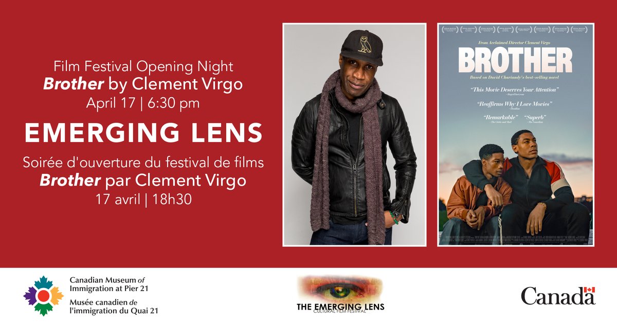 Join us TONIGHT for the Emerging Lens Film Festival opening night film screening of Brother by Clement Virgo! See you there 🎬 📍 1055 Marginal Road, Halifax NS 📅 6:30 p.m. 🎟️ bit.ly/3J5Ix59