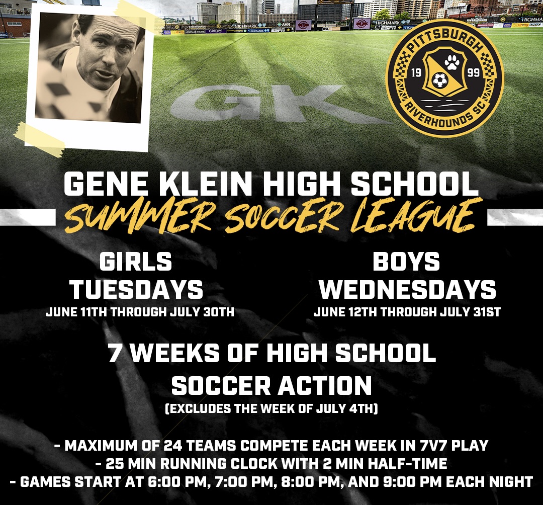 The registration deadline for the Gene Klein Summer Soccer League has been extended! ➡️ Teams now have until May 1st to register for the league. Spots are filling up fast, so be sure to sign up NOW! 🗓 🔗 bit.ly/3I7eXvO
