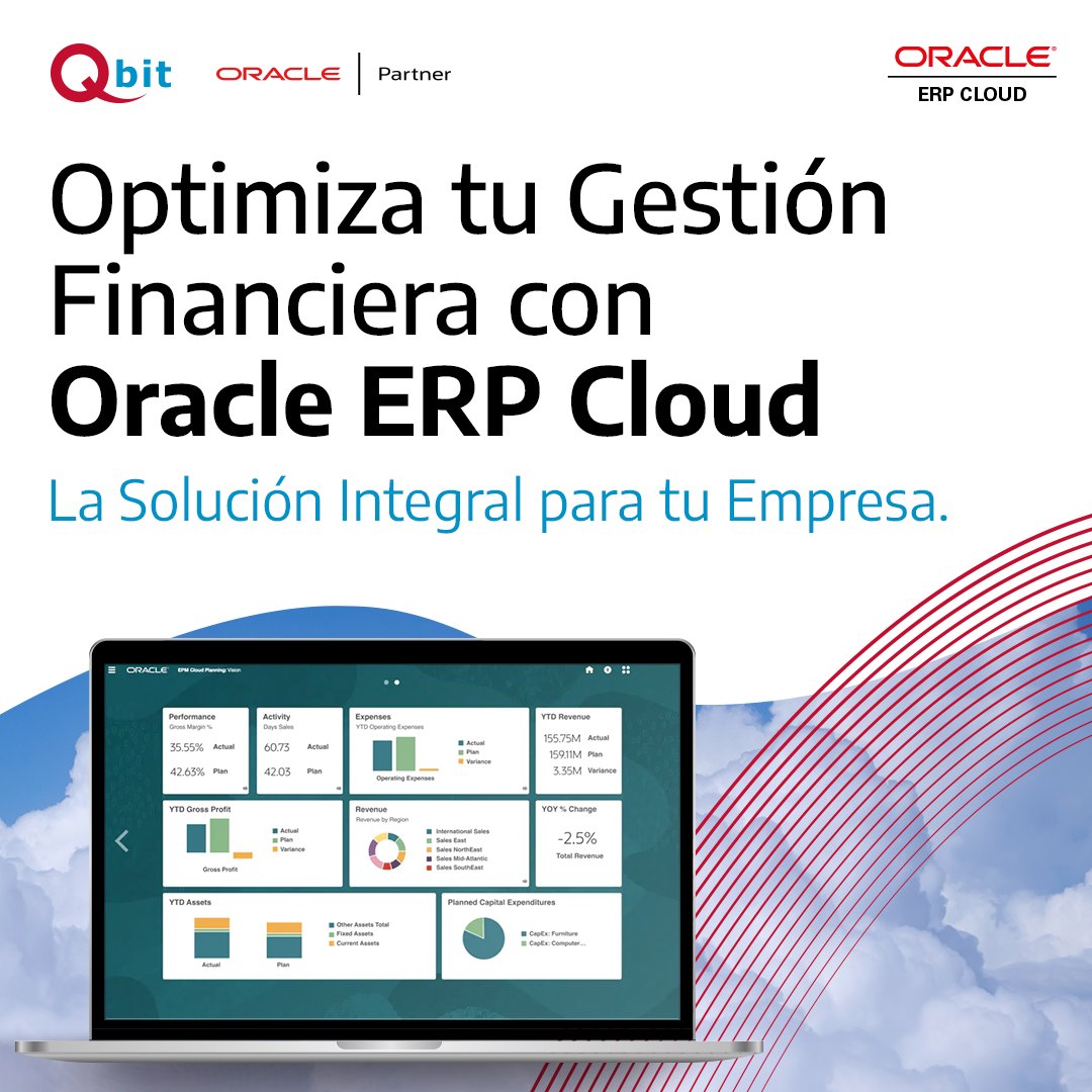 ¿Buscas una solución integral para la gestión financiera de tu empresa? Con Oracle ERP Cloud Financial podrás automatizar y optimizar los aspectos clave de tus finanzas de manera eficiente.
qbitla.com/contacto/

#OracleERP #GestiónFinanciera #EficienciaEmpresarial #Qbitla