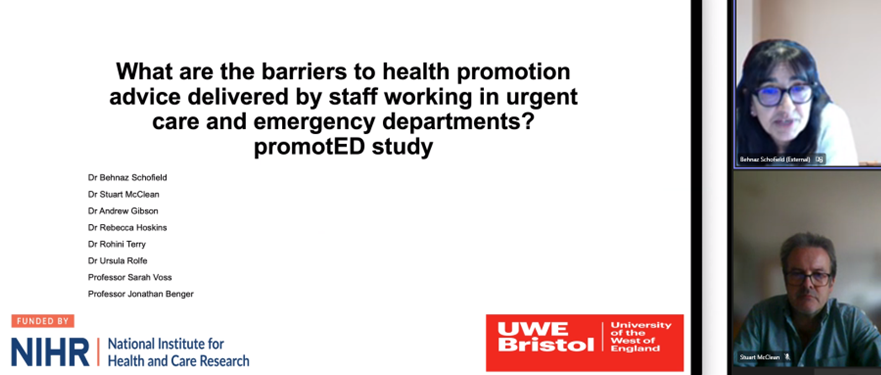 Thank you to Dr @BehnazSchofield and the promotED research team for giving us an exclusive preview of the study findings! Staff @NWAmbulance can attend the final webinar taking place on Monday 22 April 2024 from 17:00 'til 18:00 Register for free at go.uwe.ac.uk/qgbbg