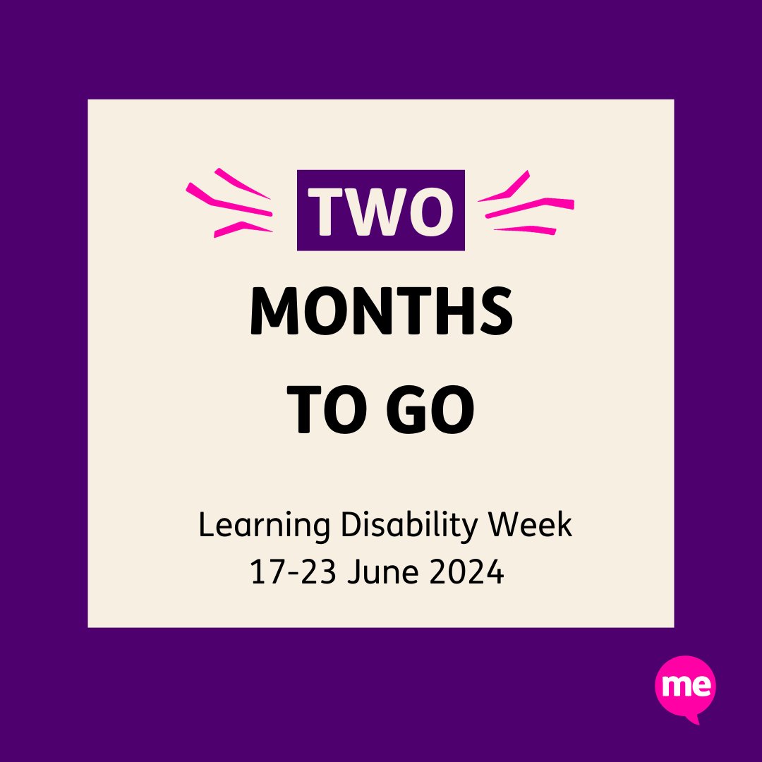 The countdown has begun! ⏰ It's just two months to go until we launch #LearningDisabilityWeek 2024, with the theme of 'Do you see me?' which is all about people being seen, heard, and valued. Each day during the week will look at different ways people should be included. 1/3