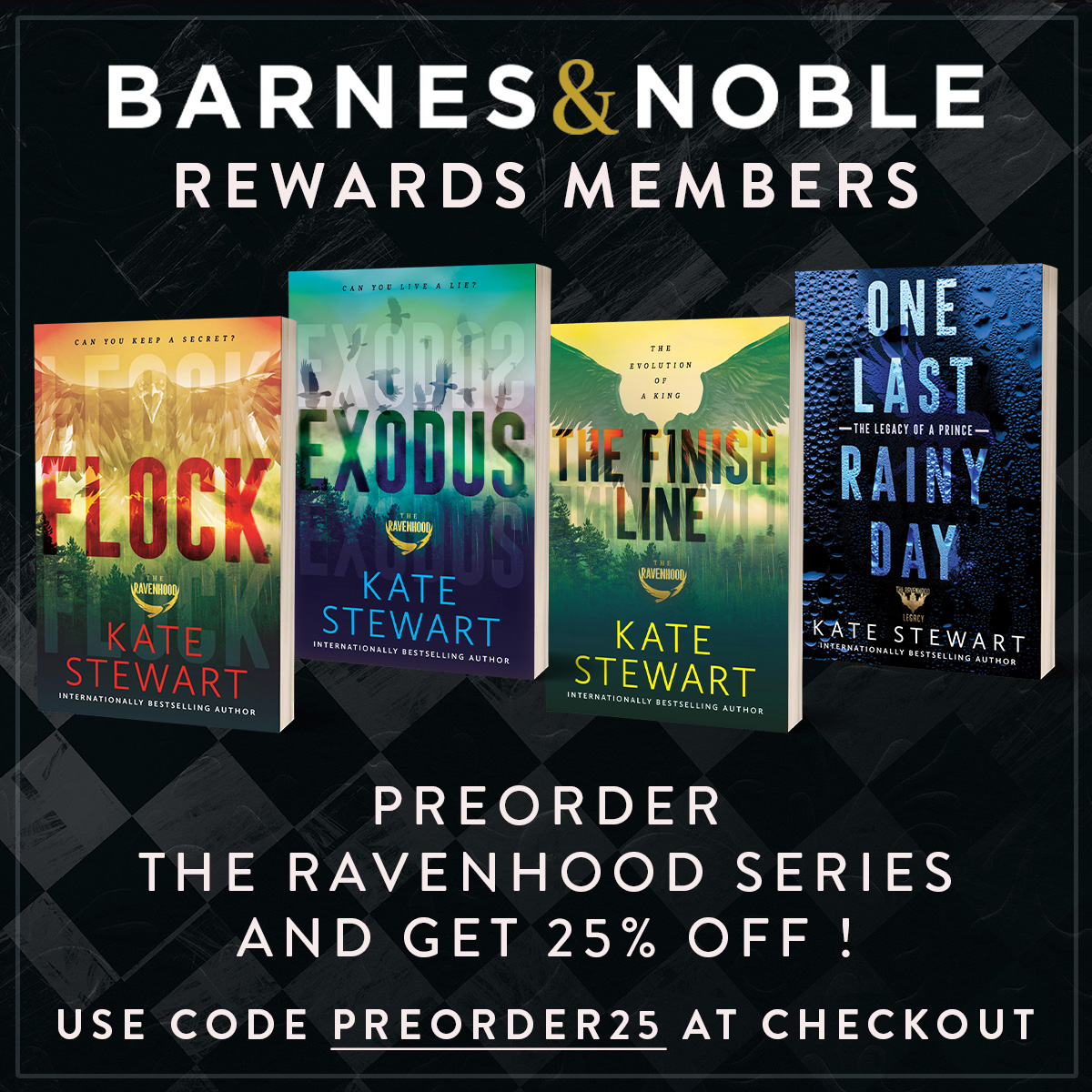 From now until April 19th, Barnes & Noble Rewards Members get 25% off (35% off for Premium Members!) all pre-orders—including the Kensington editions of The Ravenhood and Legacy series! ✨ Preorder here → geni.us/RavenhoodBN ✨ Use code 𝐏𝐑𝐄𝐎𝐑𝐃𝐄𝐑𝟐𝟓 at checkout