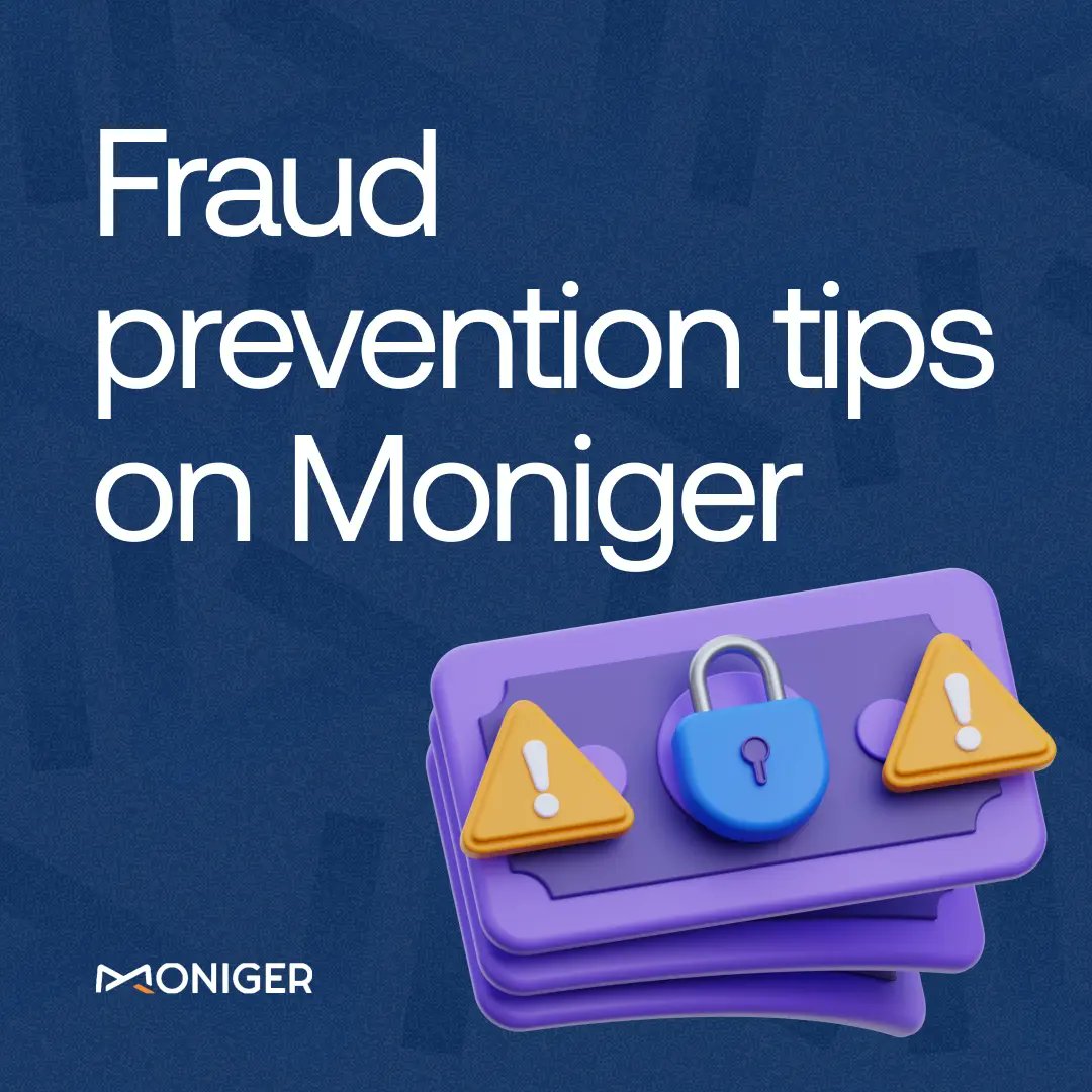 Fraud prevention is crucial for everyone to ensure the safety and security of your financial information.

Here are some fraud prevention tips to apply when using your Moniger App.
1/2

#moneymanagement #moneymanagementapp #personalfinanceapp