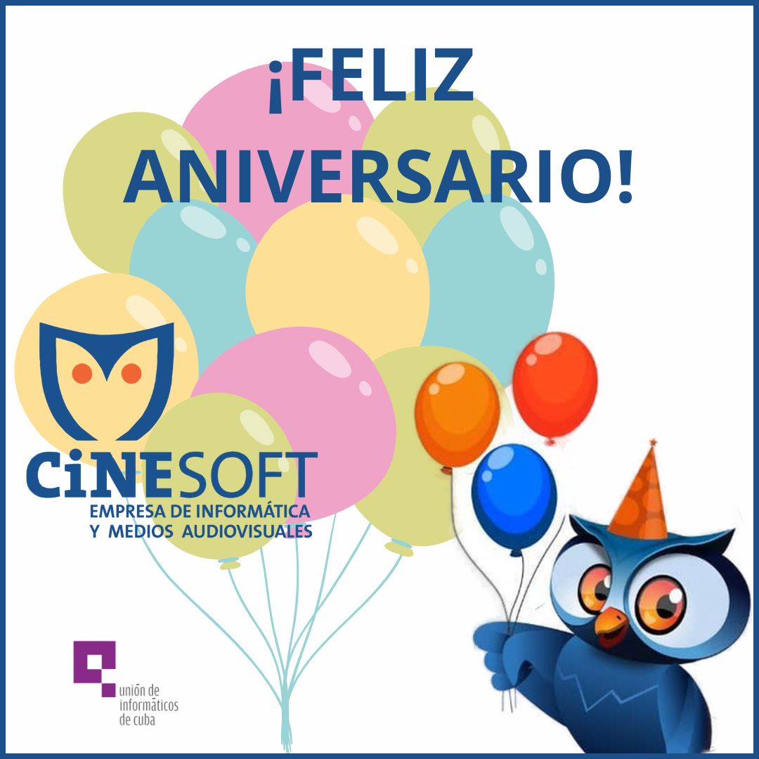 UIC_Cuba's tweet photo. El 17 de abril de 2015 se fundó CiNESOFT. En estos 9 años sus producciones han enriquecido el Sistema Nacional de Educación con recursos creativos, novedosos, didácticos e inclusivos.

¡La Unión de Informáticos de Cuba les desea un feliz aniversario a todos sus trabajadores! https://t.co/iQLUDSVl67
