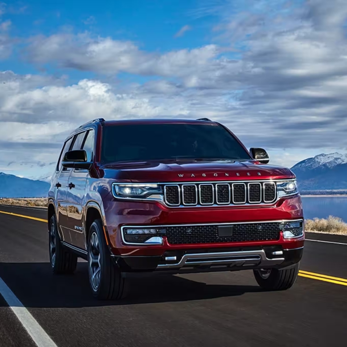 Gorgeous, isn't it? And we're not just talking about the view. 😏🏔️ Stop in today to take off in your own stunning all-new 2024 #Wagoneer. The lavish lifestyle is waiting for you, so hurry in! 🏃‍♂️✨ #CarCrushWednesday