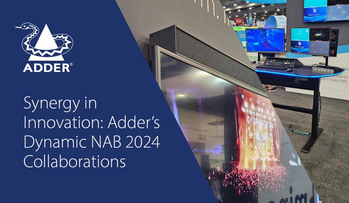 NAB 2024 sees Adder showcasing several exciting #TechPartnerships with companies who are leaders in their fields. Read our blog to discover the benefits of these partnerships and visit us on booth W2521B to see these collaborations in action! bit.ly/X_AdderXBrownX… #IPKVM #KVM