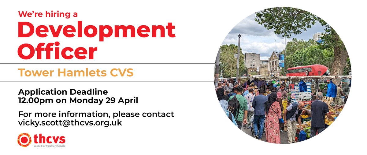THCVS are hiring a Development Officer to work with VCSE organisations who are creating positive change in their communities, help them to have a stronger voice, access to the resources they need and to gain increased confidence, connections and skills. ➜ rb.gy/fy0wap