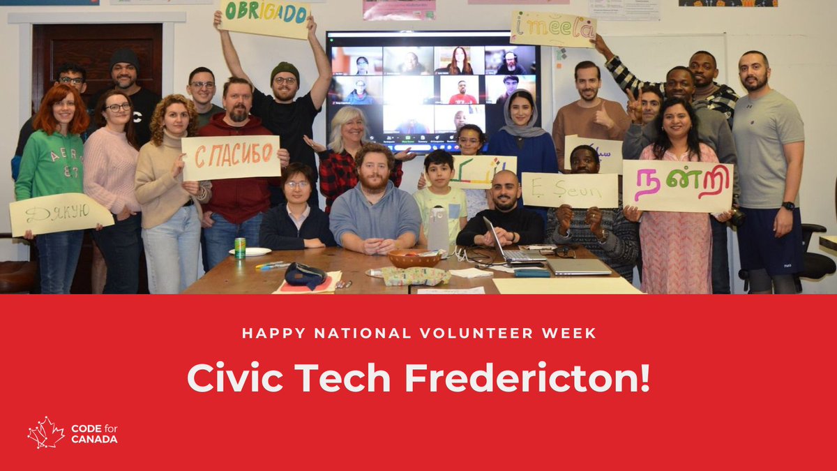 Meet: @CivicTechFred.

We'd like to thank this group for their consistent time and dedication towards community building in Fredericton.

#NVW2024 #EveryMomentMatters #CivicTech