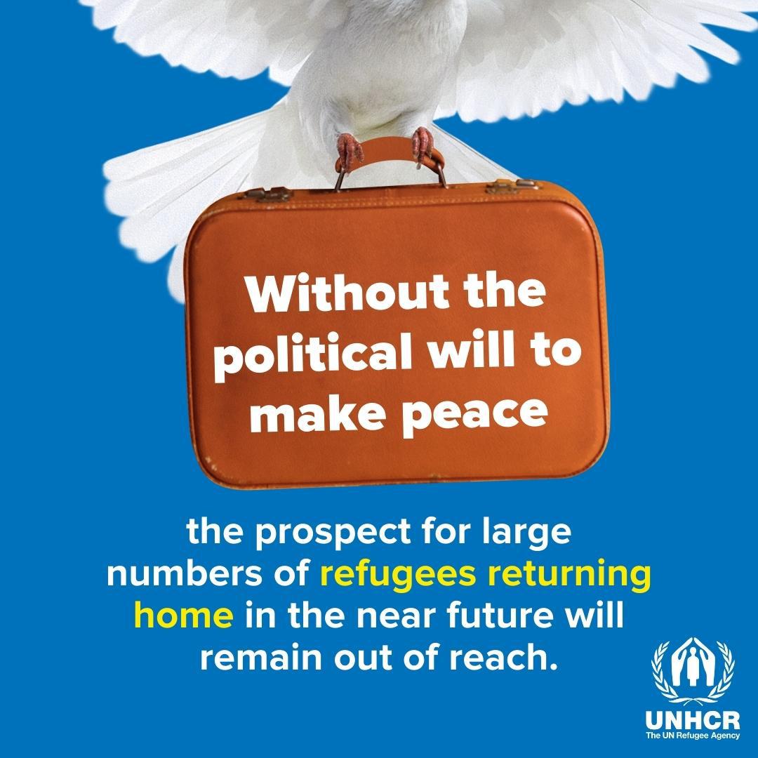 Did you know? If lasting peace were achieved in a few key locations, global refugee figures could halve.