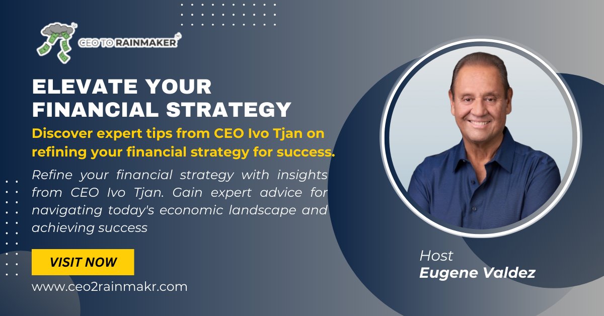 Discover expert tips from CEO Ivo Tjan on refining your financial strategy for success. Tune in for actionable advice on navigating today's economic landscape. #FinancialStrategy #ExpertAdvice #SuccessTips